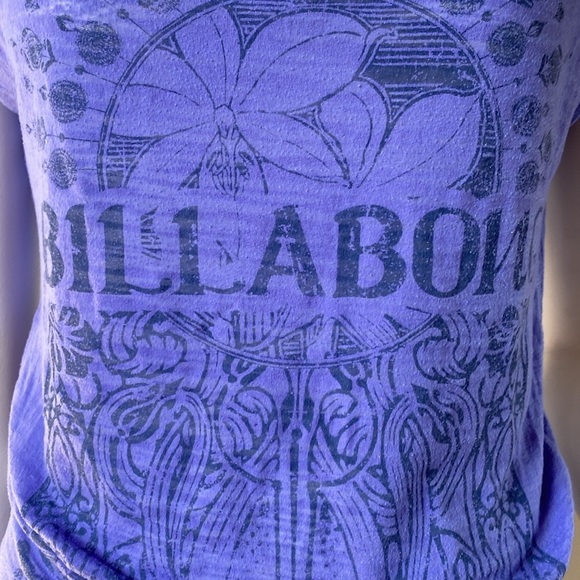 Billabong Purple Graphic burnout Tee - Picture 2 of 6